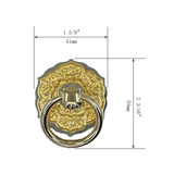 Divine Carving Ring Pull  l  Ring Diameter 1 9/16" (40mm)