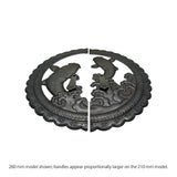 Handcrafted Koi Decorative Plate with Drop Pulls | Diameter 8 1/4" (210mm) or 10 1/4" (260mm)