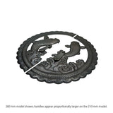 Handcrafted Koi Decorative Plate with Drop Pulls | Diameter 8 1/4" (210mm) or 10 1/4" (260mm)