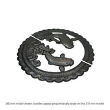 Handcrafted Koi Decorative Plate with Drop Pulls | Diameter 8 1/4" (210mm) or 10 1/4" (260mm)