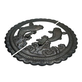 Handcrafted Koi Decorative Plate with Drop Pulls | Diameter 8 1/4" (210mm) or 10 1/4" (260mm)