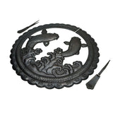 Handcrafted Koi Decorative Plate with Drop Pulls | Diameter 8 1/4" (210mm) or 10 1/4" (260mm)