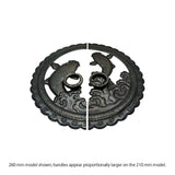 Handcrafted Koi Decorative Plate with Ring Pulls | Diameter 8 1/4" (210mm) or 10 1/4" (260mm)