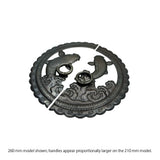 Handcrafted Koi Decorative Plate with Ring Pulls | Diameter 8 1/4" (210mm) or 10 1/4" (260mm)