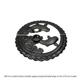 Handcrafted Koi Decorative Plate with Ring Pulls | Diameter 8 1/4" (210mm) or 10 1/4" (260mm)