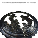 Handcrafted Koi Decorative Plate with Ring Pulls | Diameter 8 1/4" (210mm) or 10 1/4" (260mm)