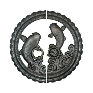 Handcrafted Koi Decorative Plate with Ring Pulls | Diameter 8 1/4" (210mm) or 10 1/4" (260mm) (Copy)