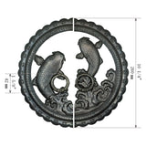 Handcrafted Koi Decorative Plate with Ring Pulls | Diameter 8 1/4" (210mm) or 10 1/4" (260mm)