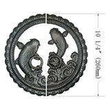 Handcrafted Koi Decorative Plate with Ring Pulls | Diameter 8 1/4" (210mm) or 10 1/4" (260mm)