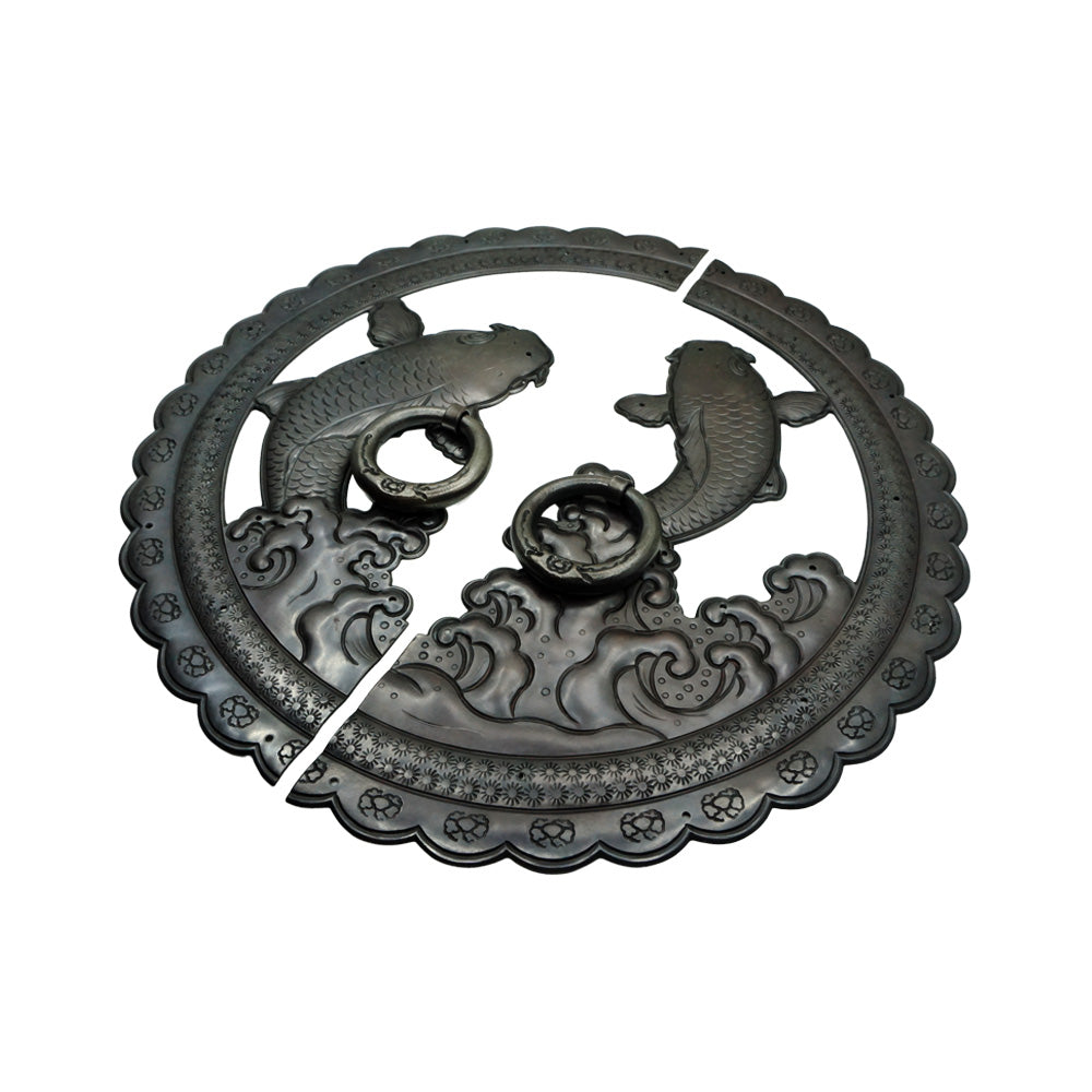 Handcrafted Koi Decorative Plate with Ring Pulls | Diameter 8 1/4" (210mm) or 10 1/4" (260mm)
