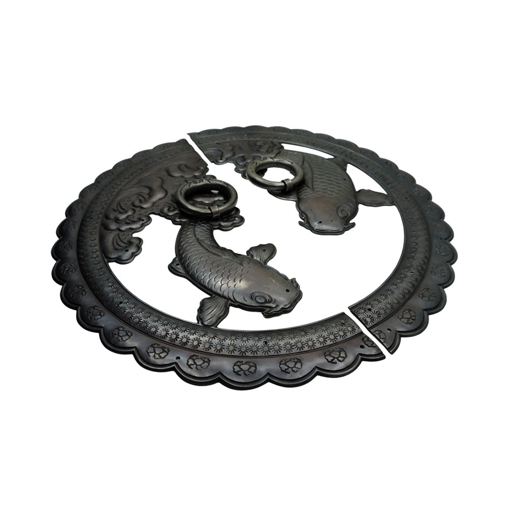 Handcrafted Koi Decorative Plate with Ring Pulls | Diameter 8 1/4" (210mm) or 10 1/4" (260mm)