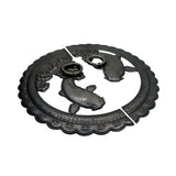 Handcrafted Koi Decorative Plate with Ring Pulls | Diameter 8 1/4" (210mm) or 10 1/4" (260mm)