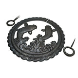 Handcrafted Koi Decorative Plate with Ring Pulls | Diameter 8 1/4" (210mm) or 10 1/4" (260mm)