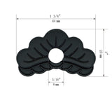 Pine Motif Keyhole Cover (Escutcheon Plate)